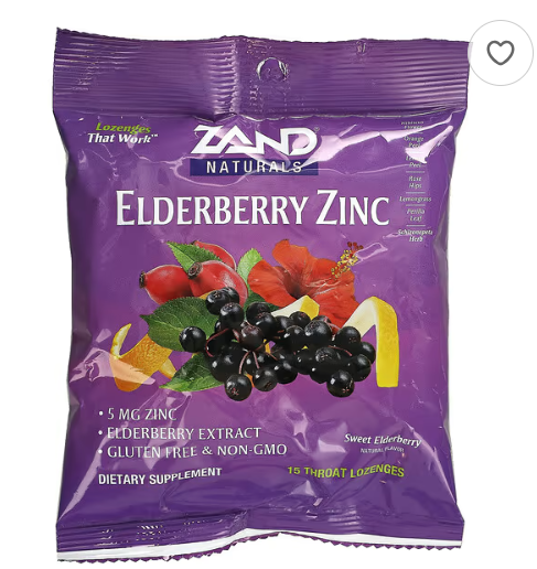 Pastilhas para garganta de ELDERBERRY